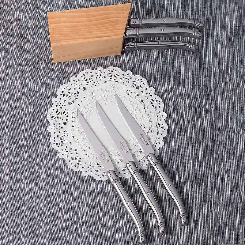 6 шт. столовые ножи из нержавеющей стали|laguiole steak knives|steak knivesdinner knife |