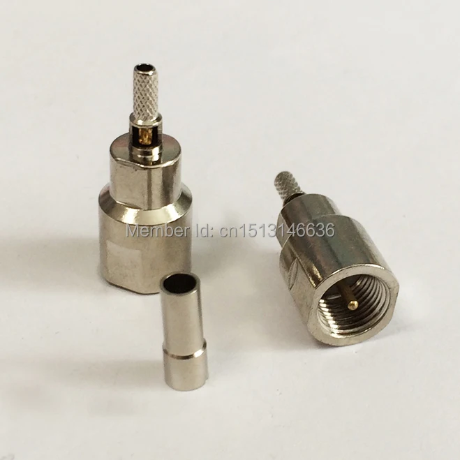 1pc FME Male Plug RF Coax Convertor Connector Crimp RG316