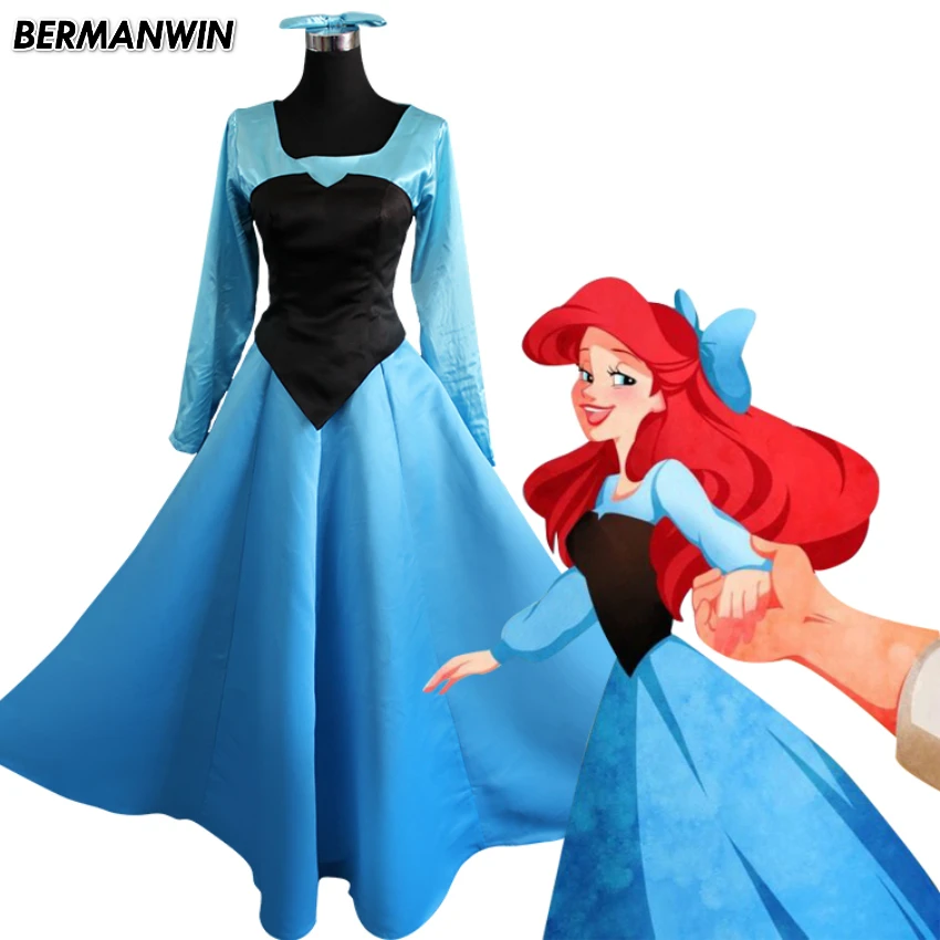 Little Mermaid Blue Dress Costume