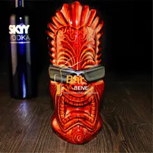 Американский популярный барный предметы мебели Тики-бокалы Гавайи домашняя декорация керамическая Коктейль кружка оригинальная бутылка