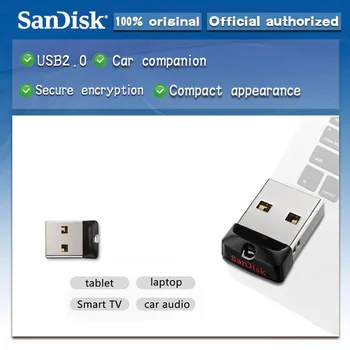 

100% Original SanDisk USB 2.0 SDCZ33 Mini Pen Drives 64GB 32GB 16GB 8GB USB Flash Drive Stick U Disk USB Key PENDrive for PC