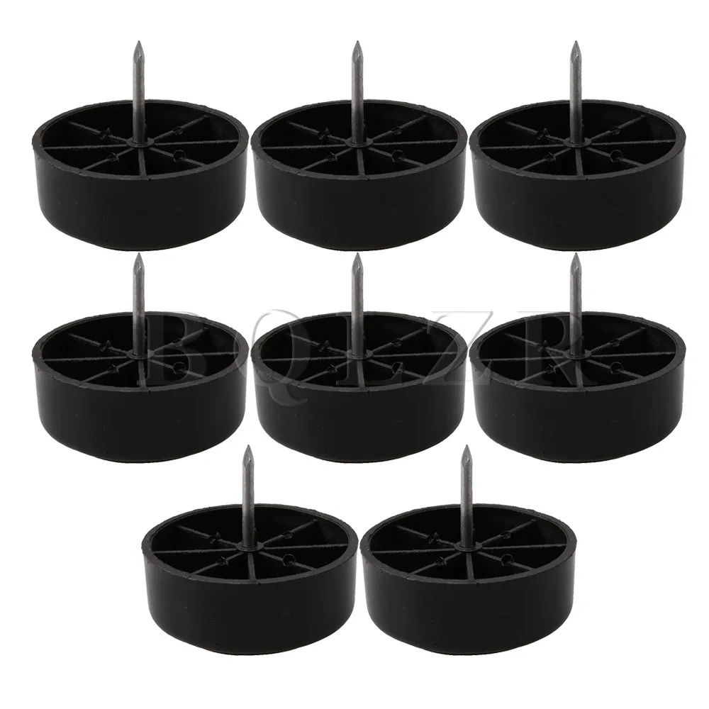 

BQLZR 5cm Height 5.5cm Dia Furniture Foot Anti-Slide Nail Pads Floor Protector for Chair Table Pack of 8