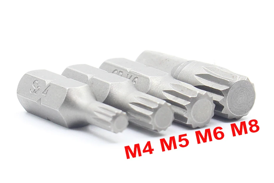4 шт. 1/" шлицевая отвертка Набор бит Набор M4 M5 M6 M8 электрическая отвертка набор торцевой ключ ремонтные инструменты