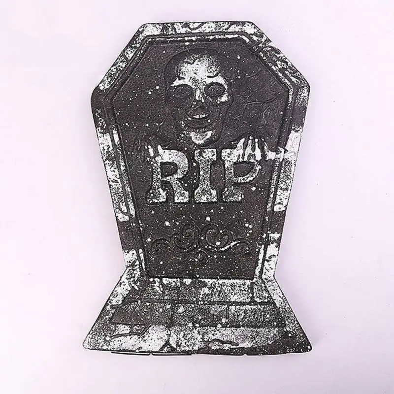 halloween decoration gravestone scarf black tombstones prop for home halloween party decoration ornaments 38265cm - Halloween Tombstone Decorations halloween decoration gravestone scarf black tombstones prop for home halloween party decoration ornaments 38265cm - Halloween Tombstone Decorations