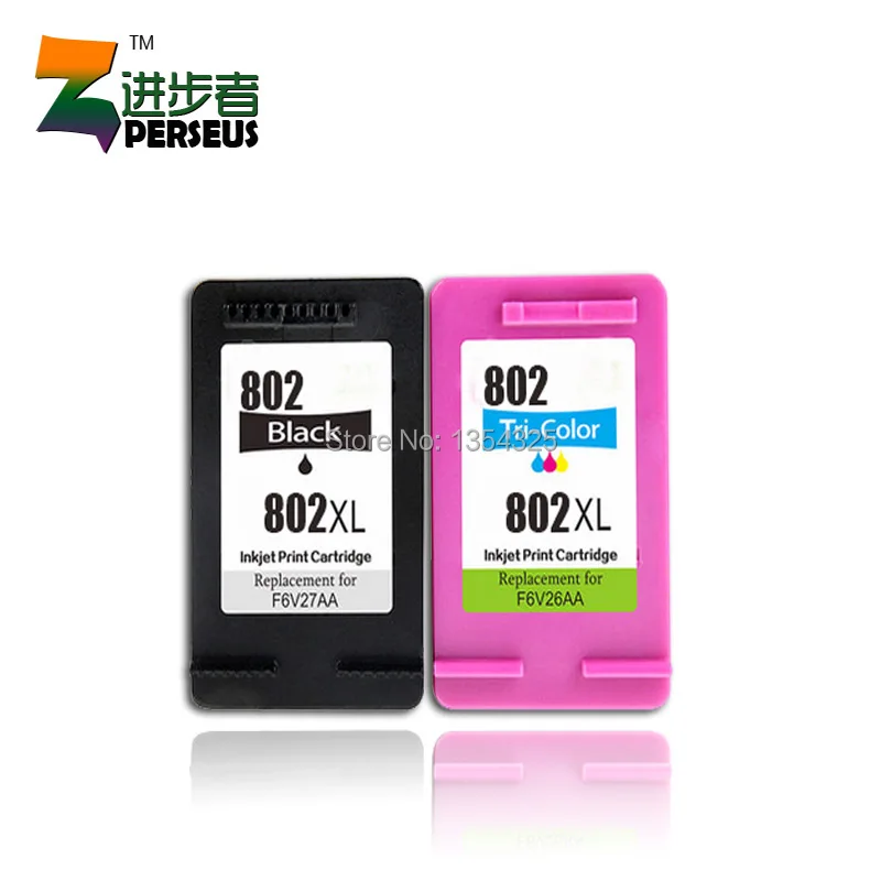 

PERSEUS INK CARTRIDGE FOR HP 802XL 802 FULL COLOR FOR HP DESKJET 1000 1010 1050 1510 2000 2050 3020 INKJET PRINTER GRADE A+