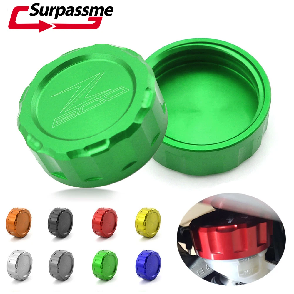 

Motorcycle Accessories Rear Brake Fluid Reservoir Oil Cup Cap Orange Black Green Titanium Blue Red for Kawasaki Z800 2013-2016