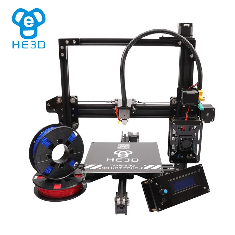 Best Price HE3D 24V power supply large build 200*280*200mm auto level EI3 Single Aluminium extruder_reprap 3d printer kit