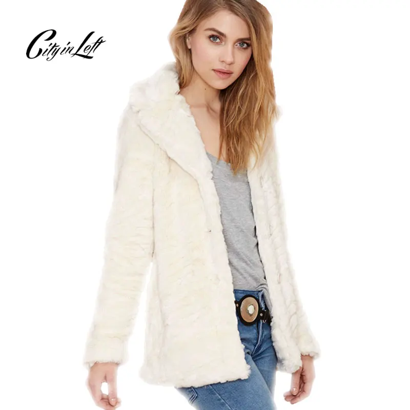 Aliexpress.com : Buy City Women Winter Faux Fur Coat Outwear Long ...