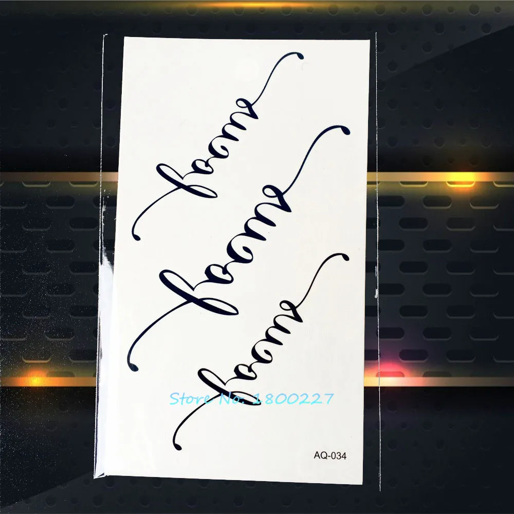 1 шт. скидка наклейки на тату печать &quotLove Letter&quot PAQ 034 для мужчин поддельные