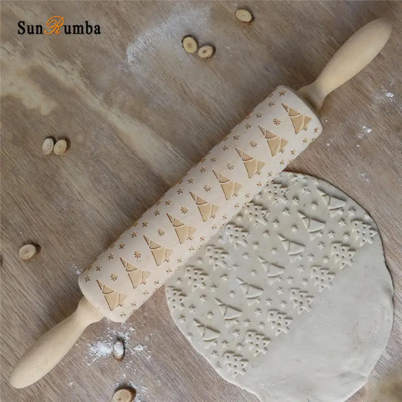 wood rolling pin MUW-249-04