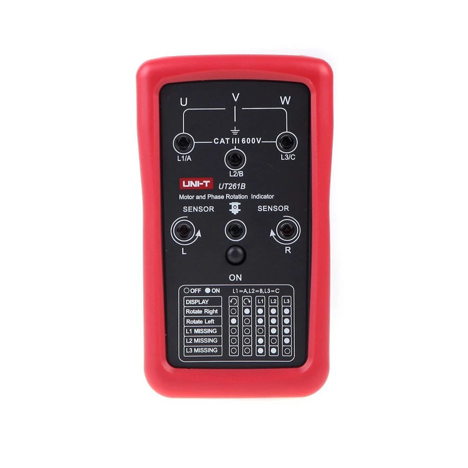 

UNI-T UT261B Phase Sequence and Motor Rotation Indicators Tester Meters New Electronic
