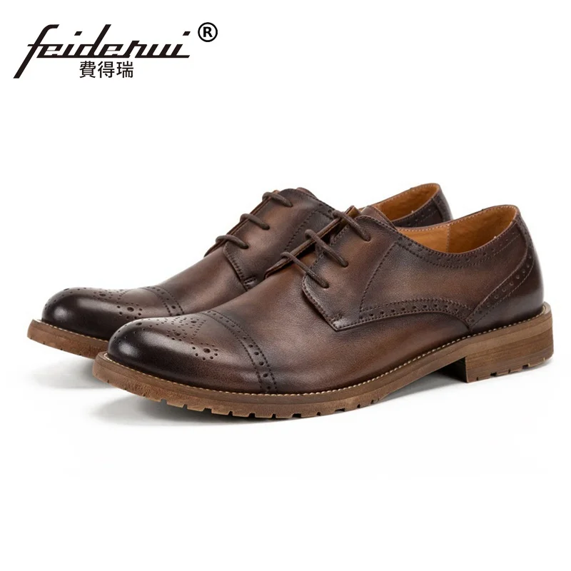 New Arrival Round Toe Derby Man Genuine Leather Brogue Footwear Formal Dress Men's Handmade Breathable Platform Shoes SS276
New Arrival Round Toe Derby Man Genuine Leather Brogue Footwear Formal Dress Men's Handmade Breathable Platform Shoes SS276