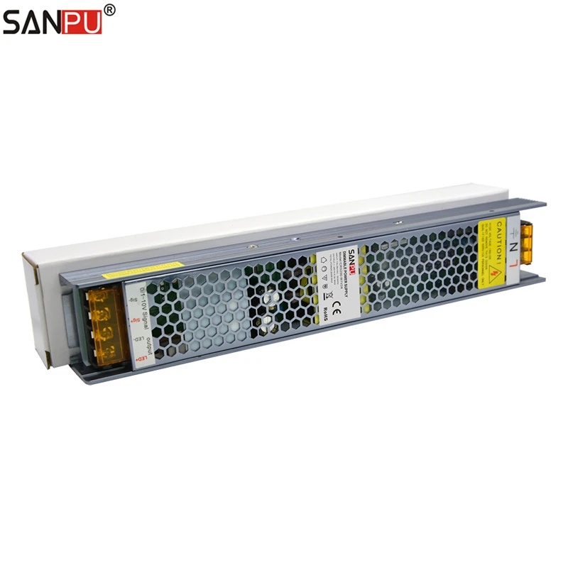 SANPU затемнения светодиодный драйвер 200W 24V 8A Triac 0-10В 2in1 затемнения 24VDC переключатель режима Питание 220V 240V AC-DC 24 вольт трансформатор