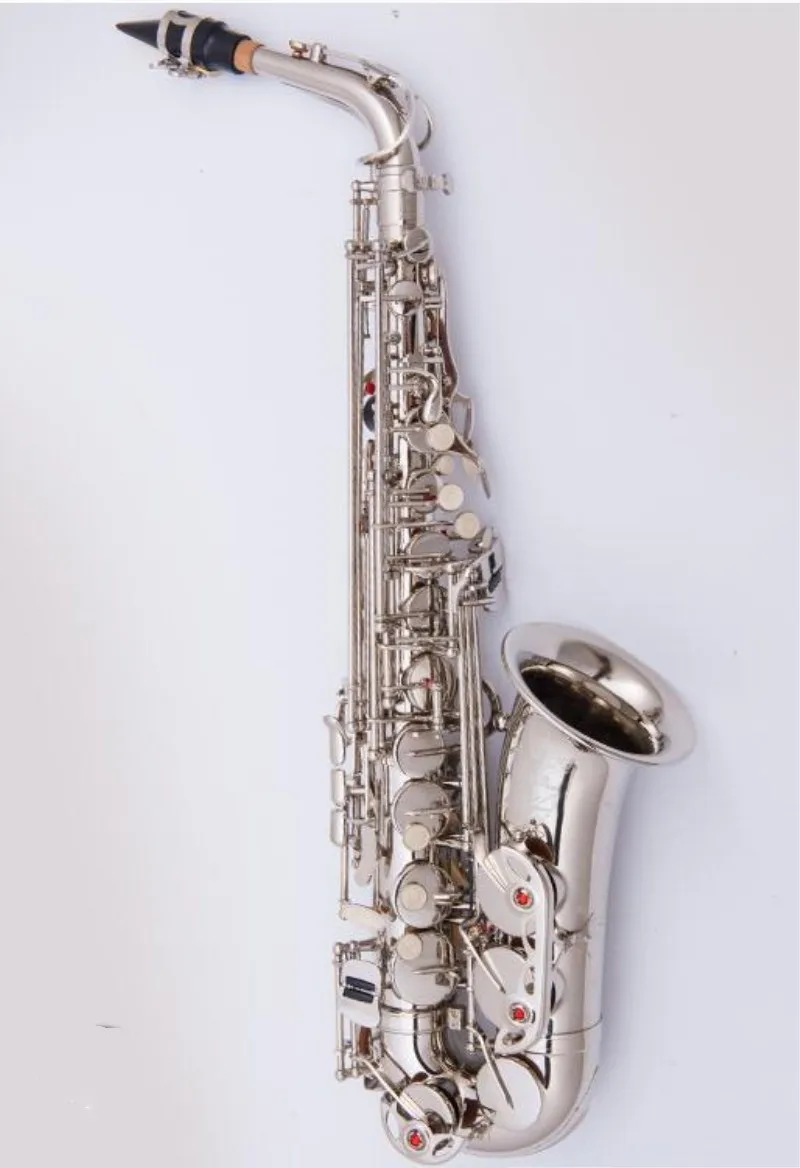 New French Music Alto Saxophone E flat Nickel plated saxophone Instrume