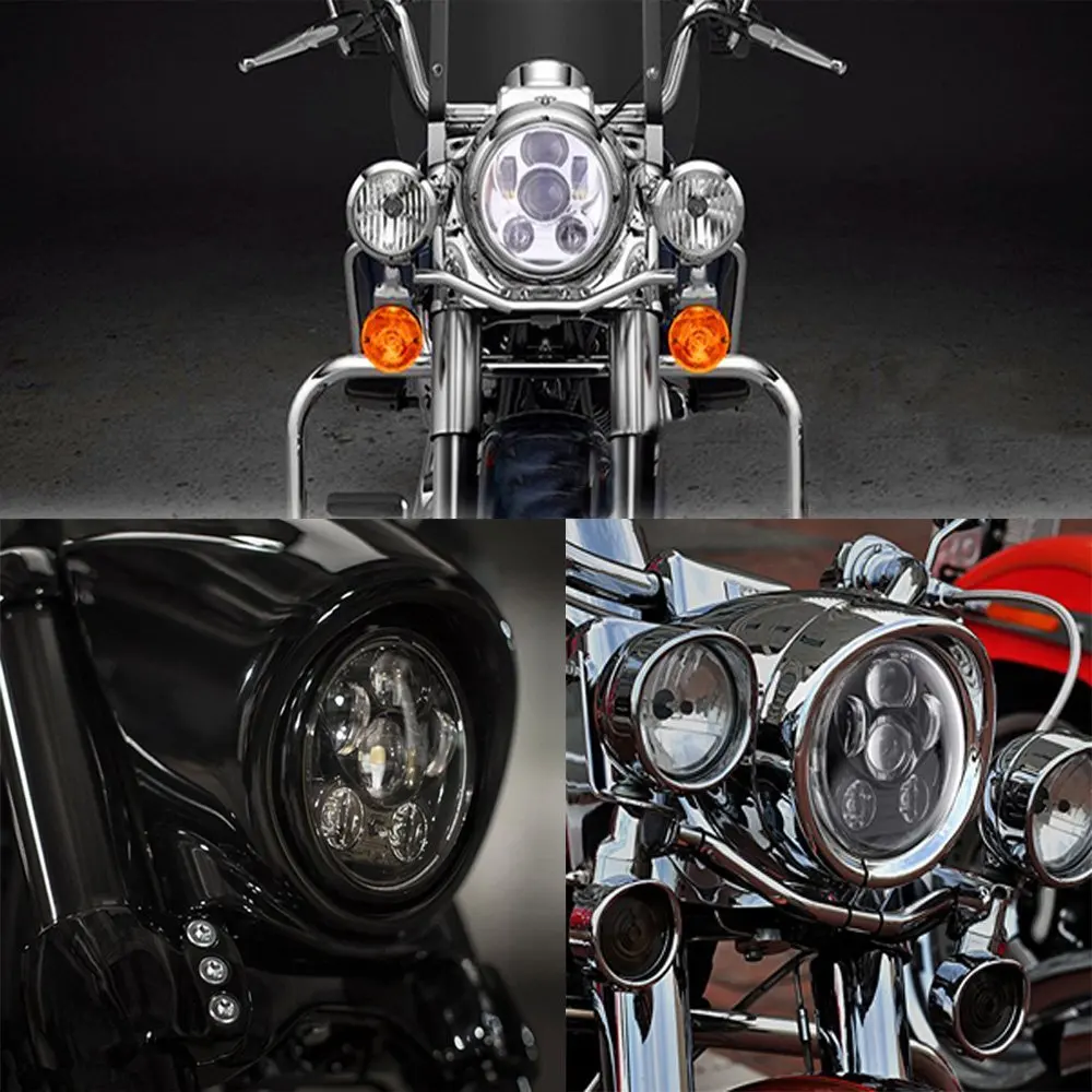 5 75 'Ƌ 3/4 дюймов мотоциклетные светодиодный головной светильник для Harley 883 Sportster