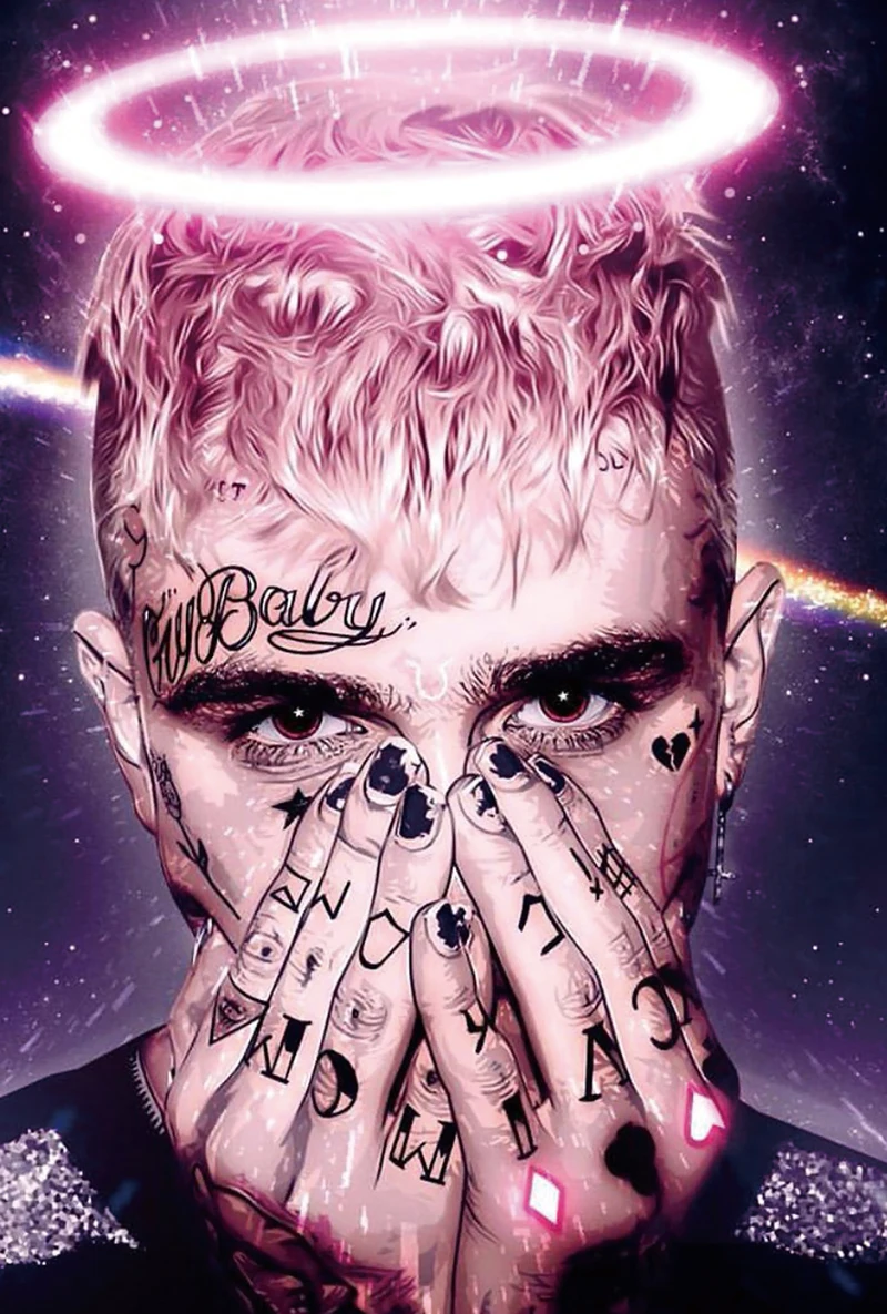 Lil Peep 5D Diamond Painting 30x40cm - DIY Diamant Bild Musik Star