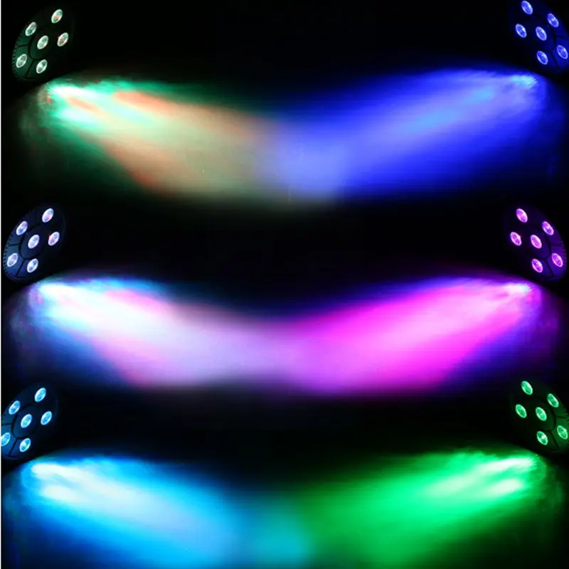 Мини 9 Вт Dj лазерный диско-шар сценический светильник 6 Led RGB промывочный эффект портативный сценический Par Светильник Авто звуковая активация домашние светильники для диско