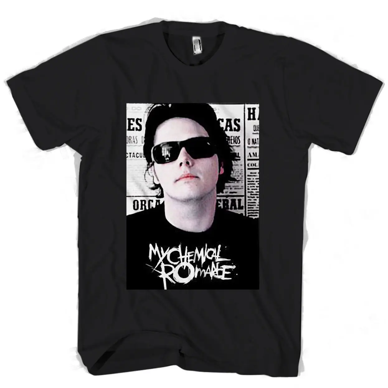 My Chemical Romance Gerard Man T-Shirt Short Sleeve Hip Hop Tee T Shirt top tee Fashion Style