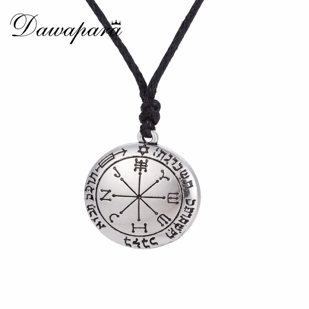Dawapara Vintage Pendant Talisman Amulet Pentacle Seal of Venus of King Solomon Necklace Jewelry for Women Men