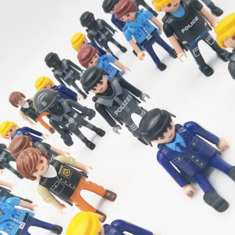 Playmobil 7 см военные фигурки модель Moc подарок для детей случайный стиль распродажа