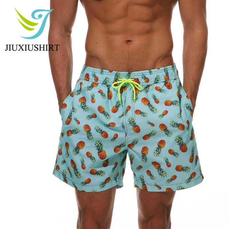 Мужские шорты больших размеров брендовые летние пляжные шорты мужские шорты для серфинга быстросохнущие шорты для плавания с принтом