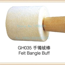 1 шт. фетровый браслет буферная палочка, оправка деревянный чистящий браслет, браслет полировка инструменты, изготовление ювелирных изделий инструмент