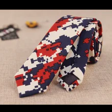 Тонкие галстуки хип-хоп мозаика дизайнерский галстук человек мода 5 см облегающий узкий ночной клуб Corbatas Estrechas хлопок тонкие галстуки хип-хоп