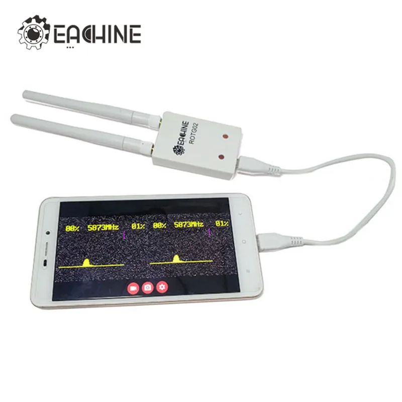 

Eachine ROTG02 UVC OTG 5.8G 150CH Audio FPV Receiver For Android Mobile Phone Tablet Smartphone Transmitter VS ROTG02 R051