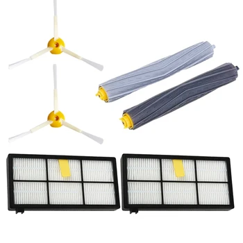 

6Pack Side Brushes Debris Extractor Hepa Filter For Irobot Roomba 980 960 800 860 880 For Irobot Roomba Accessories