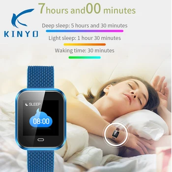 

KINYO 2019 watch Blood pressure Smart Bracelet waterproof Wristband incoming call reminder activity tracker Smart band men women
