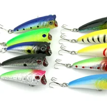 Hengjia 60 мм Адреналин Поппер Рыбалка приманки 6 см 7 г 8# крючки Карп рыболовные снасти Минноу Япония Жесткий приманки Рыбалка крючки 50 шт./лот