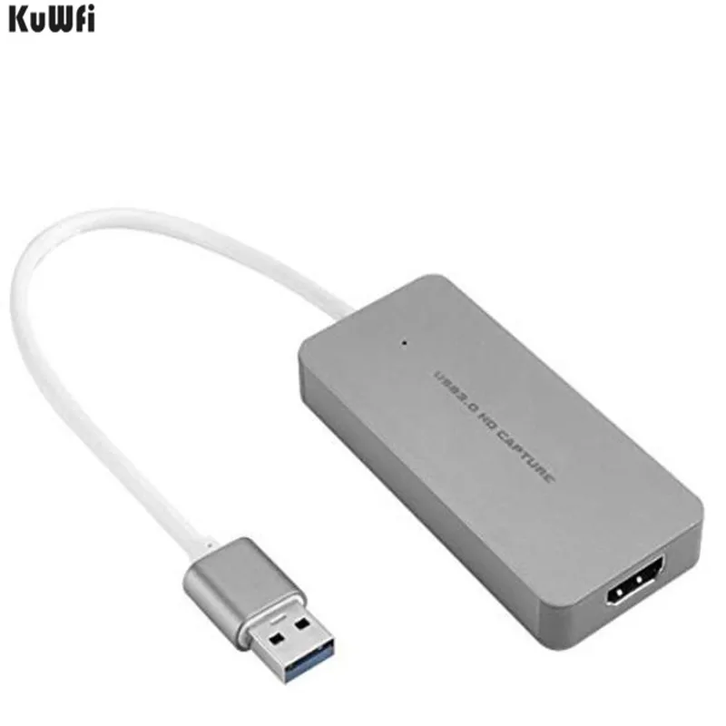 KuWFi Video Capture Adapter Game Capture Card HDMI to USB Dongle Full HD 1080P Video Audio Grabber