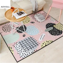 AOVOLL милые стильные ковры для гостиной, Рождественский ковер, домашний ковер, напольный коврик для двери, деликатное Скандинавское украшение для дома и ребенка