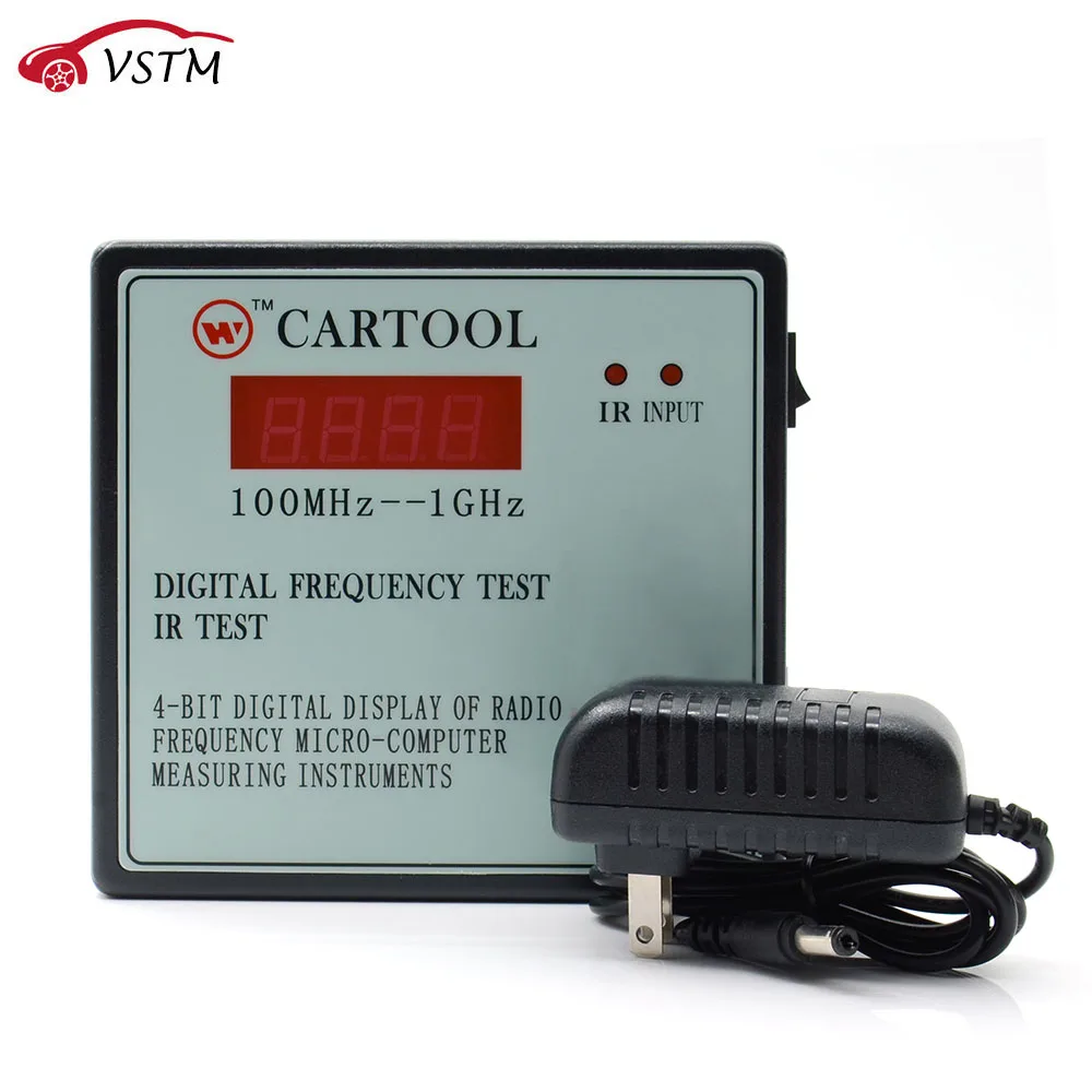 

DC 9V CARTOOL Digital Frequency Test Car IR Infrared Remote Key Frequency Range 100-500MHZ) Frequency Tester
