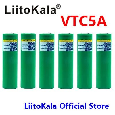 6 шт. liitokala 3,6 V 18650 US18650 VTC5A 2600mAh Высокая мощность 40A батарея для