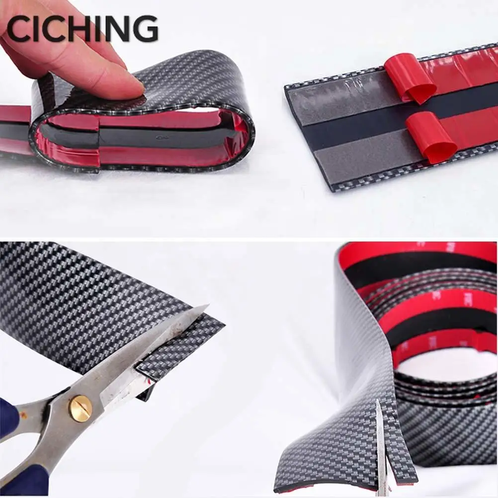 

Carbon Fiber Rubber Car Styling Door Sill Protector For Volkswagen Polo Opel Astra H J G Mokka Citroen C4 C5 C3