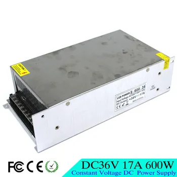 

Adjustable Switch Power Supply DC 36V 17A 600W Switching Driver 110V 220V AC DC 36V SMPS Factory Supplier For LED Lamp cnc cctv
