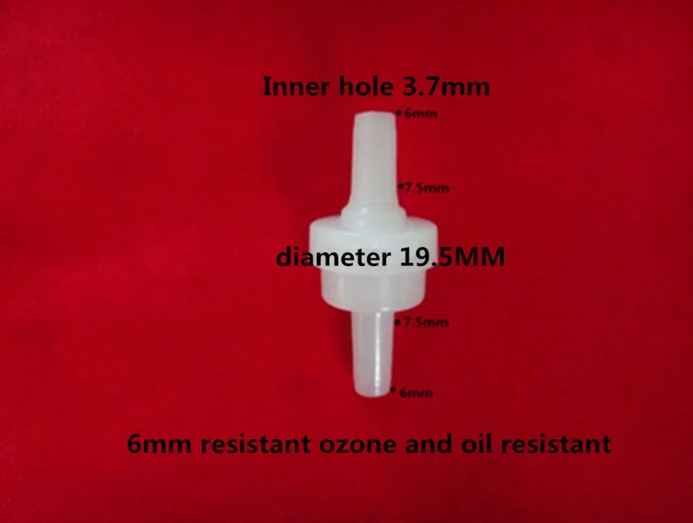 5 шт. Пластик анти-масла озона обратный клапан задвижка воды с пружиной, прозрачный, давление клапан 3/4/4,5/5/6/7/8/12 мм