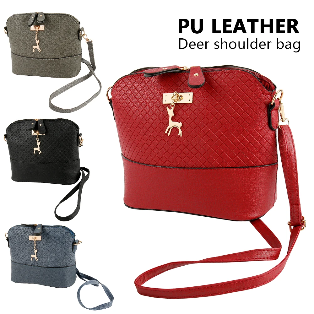 

2019 HOT SALE Women Messenger Bags Fashion Mini Bag with Deer Toy Shell Shape Bag Women Shoulder Bags Handbag