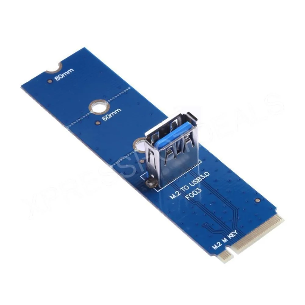 

Переходник-адаптер NGFF M.2 на USB 3,0 PCI-E для майнинга