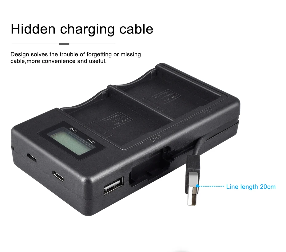 Ladegerät für Nikon EN-EL14 CoolPix P7700 P7800 D5600 D3300 D3400 Charger 12V