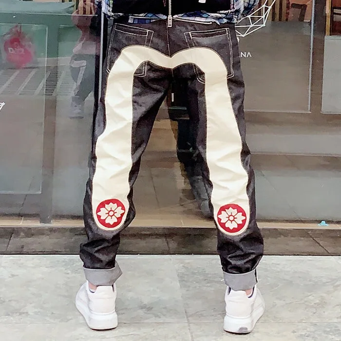 2019 autentico Evisu Nuovo Superiore di Modo di Qualità Casual Hip Hop Dei  Jeans degli uomini Del Ricamo degli uomini di Stampa Traspirante Pantaloni  Dritti - AliExpress Men's Clothing