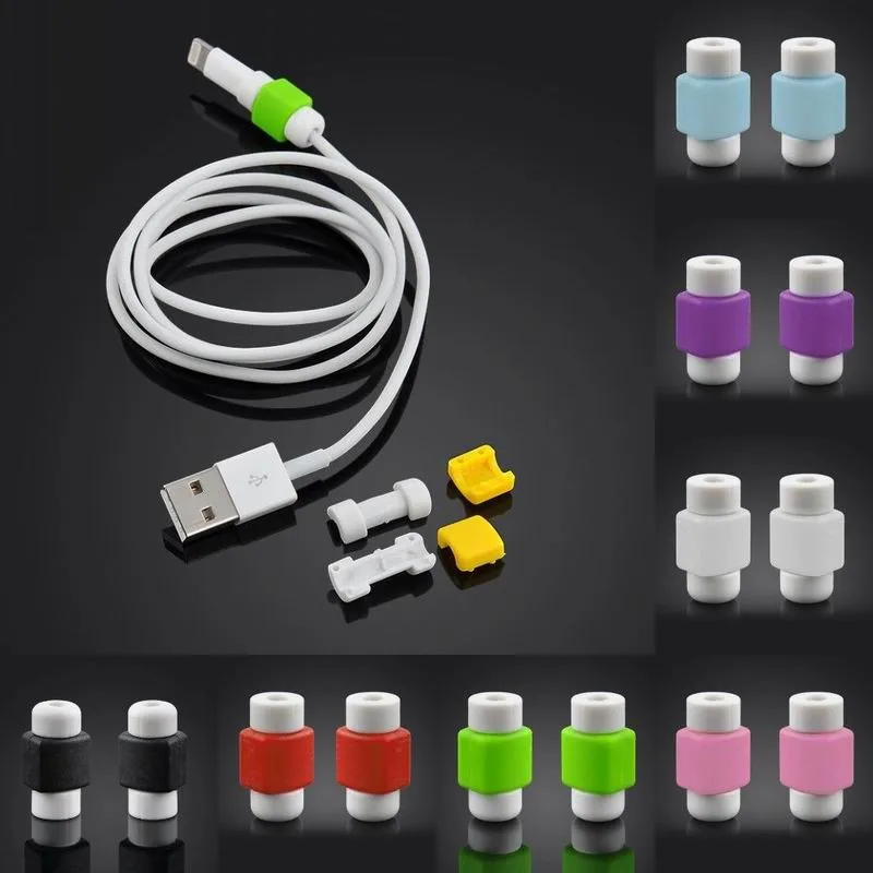 10 шт. Освещение USB зарядное устройство для передачи данных кабель Защита Защитный чехол для Lightning Apple MacBook для iPhone шнур провода - Цвет: Random Color