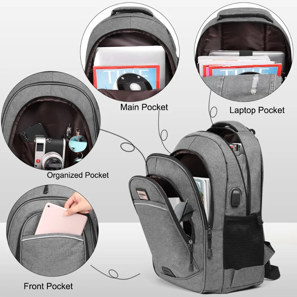 Anti thief USB Backpack 15.6inch Laptop Bagpack For Women Men School Backpack Bag for Teens Boys Male Outdoor Travel Mochila (6)