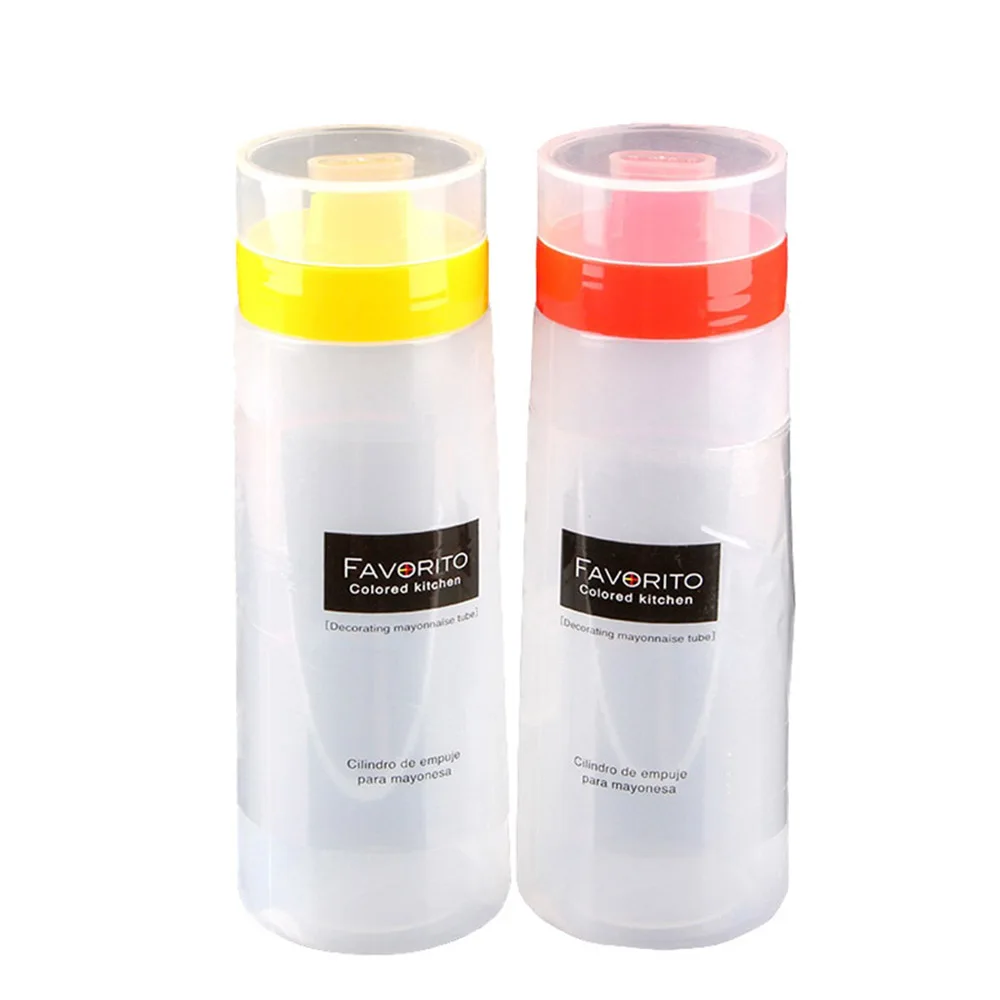 300ml Plastic Squeeze Bottle Sauce Ketchup Salad Dressing Refillable