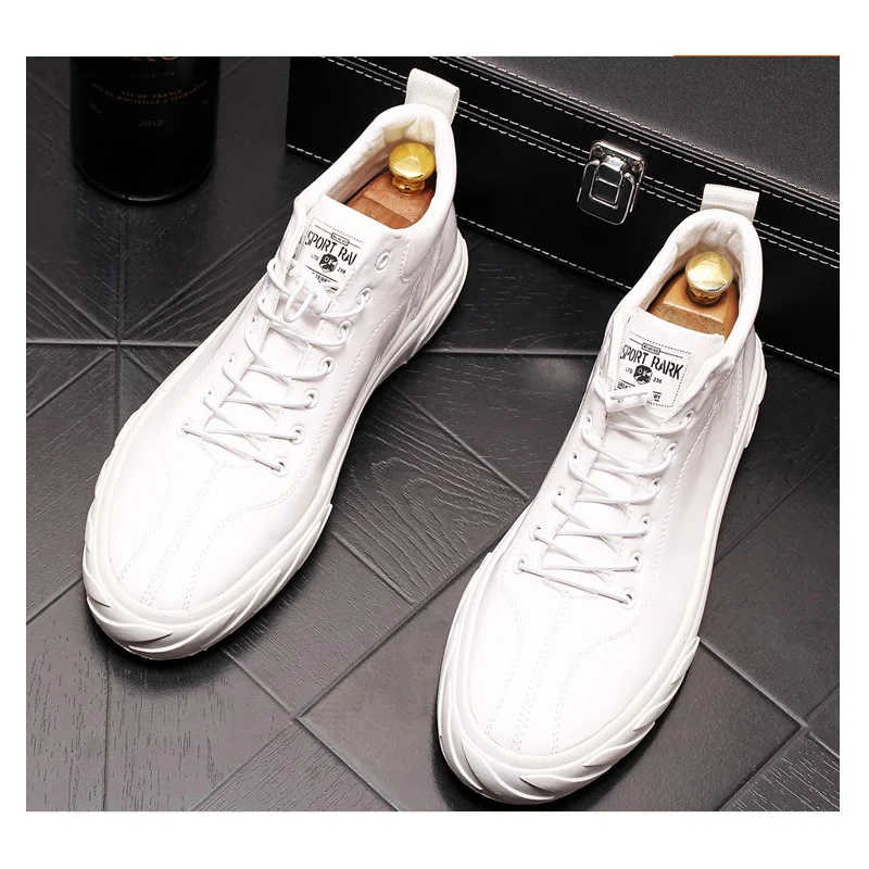 OVXUAN/яркие мужские кроссовки из лакированной кожи в стиле пэчворк; высокие мужские кроссовки в стиле хип-хоп; модные вечерние модельные лоферы на плоской подошве