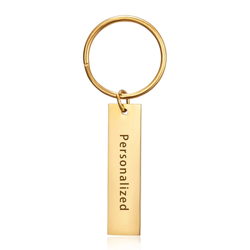 CUSTOM gold Брелки для ключей из нержавеющей стали на заказ, подарочные брелки для ключей I Need You Here With Me, Брелки для пар, персонализированные брелки для ключей - Цвет: CUSTOM gold