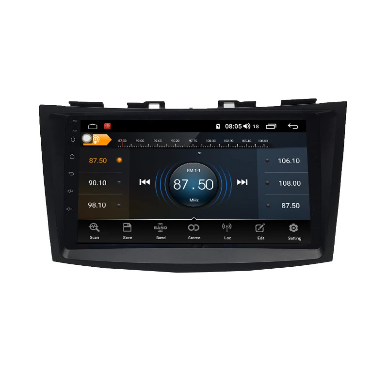  Car audio android 9.0 8-core 4/64G for 2012 SUZUKI SWIFT with Radio BT GPS navigation DSP support 4