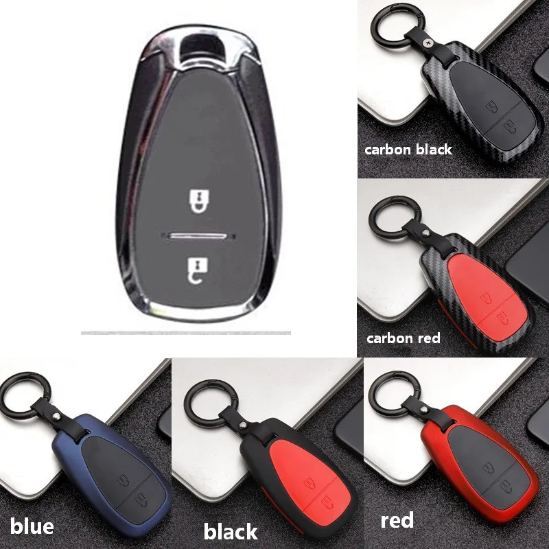 Fashion ABS PC Carbon Fiber Silica Gel Car Key Cover case Protect For Chevrolet Key Remote Cover Chevy Camaro Cruze Malibu - Название цвета: A