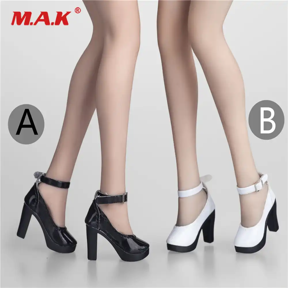 1//6 Scale Fashion Female Doll Cloth Accessories High Heel Ankle Boots Sandals